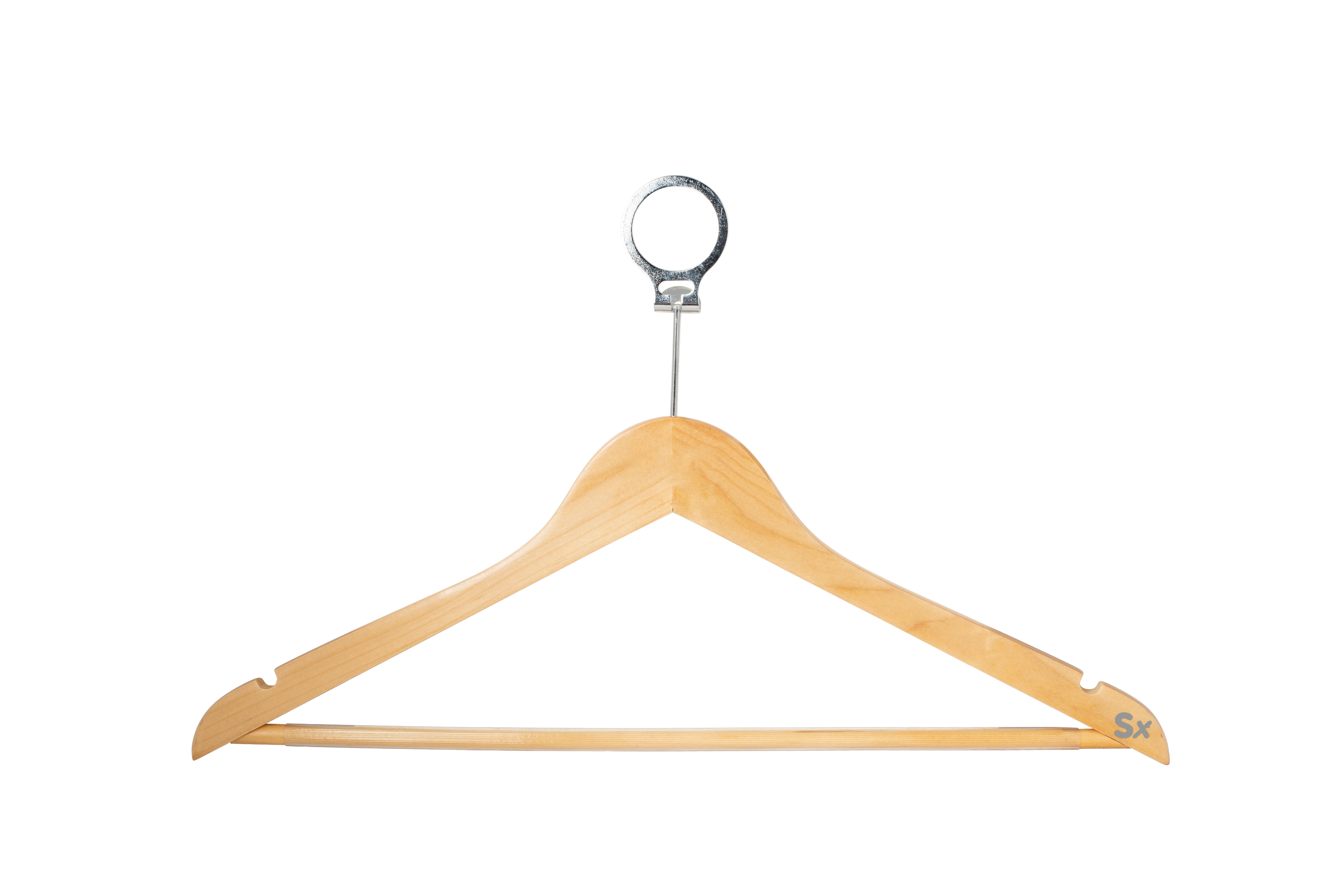 Percha - Madera natural con aro