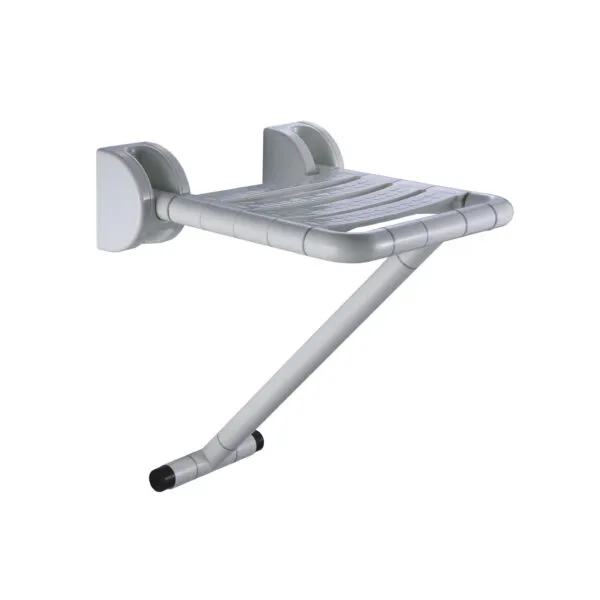 Asiento abatible con pata a suelo