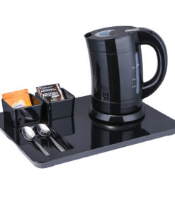 Kit hervidor de agua premium 0,8L Negro
