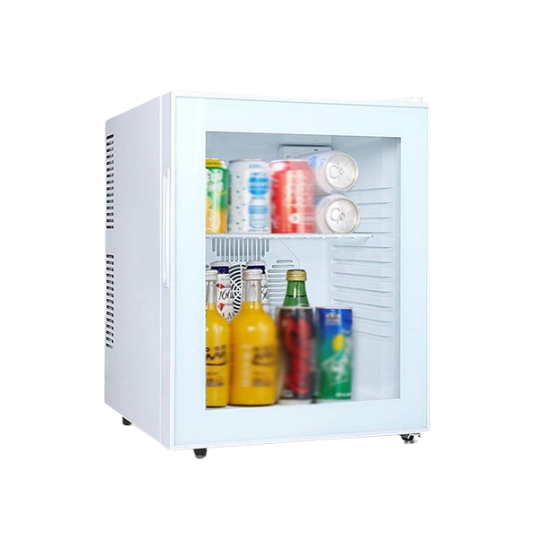 Minibar blanc à porte vitrée - 30 litres